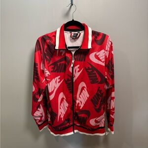 Nike Red and Black Athletic Jacket
